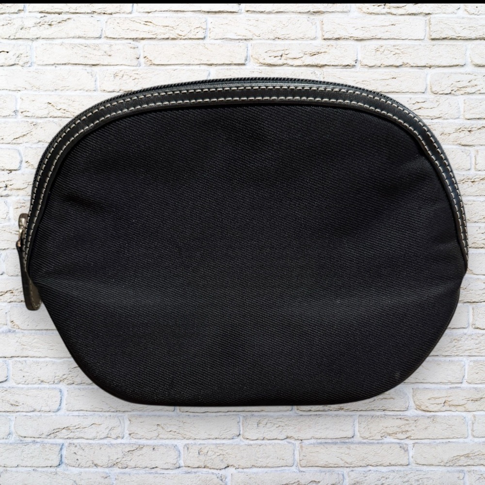 Maxx New York Black Cosmetic / Cord / Pen Or Pencil Bag